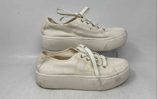 Load image into Gallery viewer, A New Day Womens White Lace-Up Low Top Round Toe Sneaker Shoes Size 7.5