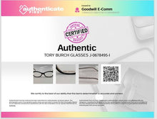 Load image into Gallery viewer, Authentic Tory Burch Women's Dark Tortoise & Clear Blue/Orange Glasses