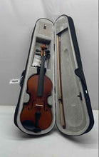 Load image into Gallery viewer, Mendini Brown Orchestral Strings Beginners Violin Musical Instrument In Case