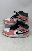 Load image into Gallery viewer, Nike Womens Air Jordan 1 Mid Multicolor Leather Lace-Up Basketball Shoes Sz 5.5
