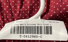 Load image into Gallery viewer, J. Crew Mens Red Polka Dot Print Long Sleeve Stretch Button-Up Shirt Size Large