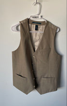 Load image into Gallery viewer, Perry Ellis Mens Beige Sleeveless Pockets Five-Button Vest Size Medium