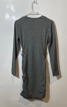 Load image into Gallery viewer, Express Womens Gray Round Neck Long Sleeve Bodycon Dress Size Small With Tag