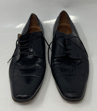 Load image into Gallery viewer, Authentic Christian Dior Mens Black Leather Derby Dress Shoes Size 8 Damaged