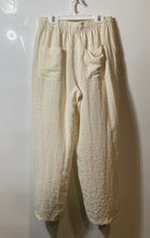 Load image into Gallery viewer, Zara Womens Light Beige Rustic Drawstring Waist Straight Leg Ankle Pants Size S