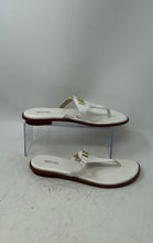 Load image into Gallery viewer, Michael Kors Womens Daniella White Leather Open Toe Flat Thong Sandals Size 8.5M