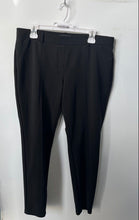 Load image into Gallery viewer, Express Womens Black Belt Loops Mid Rise Stretch Plus Legging Dress Pants Size L