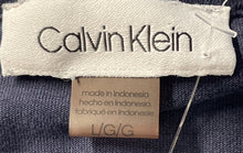Load image into Gallery viewer, Calvin Klein Womens Navy Blue Short Sleeve Crew Neck T-Shirt Dress Size Large