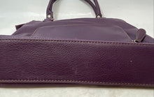 Load image into Gallery viewer, Relic Womens Purple Leather Inner Pockets Top Handle Satchel Handbag