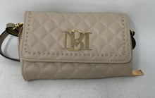 Load image into Gallery viewer, Badgley Mischka Womens Beige Quilted Detachable Strap Crossbody Bag