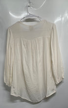 Load image into Gallery viewer, Mossimo Supply Co. Womens Cream 3/4 Sleeve Pullover Tunic Blouse Top Size Small