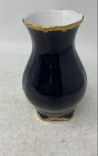 Load image into Gallery viewer, Vintage J.L. Menau Graf Von Henneberg Echt Kobalt Blue And Gold Porcelain Vase