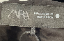 Load image into Gallery viewer, Zara Womens Black Sleeveless V-Neck Cinched Hem Blouse Top Size Small