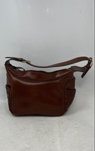 Load image into Gallery viewer, Nine West Womens Brown Leather Zipper Mini Travel Shoulder Handbag