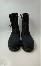 Load image into Gallery viewer, FDCP Mens Black Round Toe Lace-Up Ankle Combat Boots Size 280