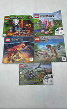 Load image into Gallery viewer, Lot Of 5 Pcs Assorted Lego Large Print Mixed Instruction Manuals For Age 3+