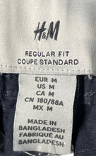 Load image into Gallery viewer, H&M Womens Blue Flat Front Elastic Waist Regular Fit Cargo Jogger Pants Size M