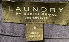 Load image into Gallery viewer, Laundry By Shelli Segal Womens Blue Flat Front Pockets Ankle Pants Size 8