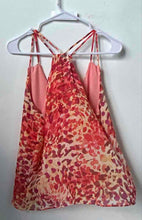 Load image into Gallery viewer, Guess Womens Multicolor Animal Print Sleeveless V-Neck Tank Top Size Medium