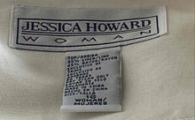 Load image into Gallery viewer, Jessica Howard Womens Ivory Embroidered Two-Piece Blazer & Dress Set Size 16