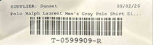 Load image into Gallery viewer, Polo Ralph Lauren Mens Gray Heather Cotton Custom Slim Fit Polo Shirt Size L/G