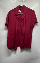 Load image into Gallery viewer, Forever 21 Mens Red Short Sleeve Collared Button-Up Shirt Size Small
