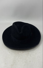 Load image into Gallery viewer, Scala Classico Mens Black Zoot Wide Round Brim Fedora Hat Size Medium