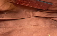 Load image into Gallery viewer, Authentic Etienne Aigner Womens Dark Brown Leather Crossbody Purse Stained
