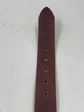 Load image into Gallery viewer, Authentic Fossil Mens Brown Leather Adjustable Formal Dress Belt Size EUR 34