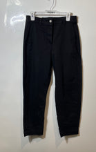 Load image into Gallery viewer, Banana Republic Womens Black Flat Front Pockets Barrel Leg Chino Pants Size 6L