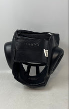 Load image into Gallery viewer, Black Sparring Training Protective Boxing Helmet With Face Cage Size S