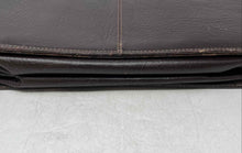 Load image into Gallery viewer, Cavezzale Unisex Brown Leather Pen And Pencil Holder Top Handle Flap Briefcase