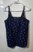 Load image into Gallery viewer, Banana Republic Womens Blue Bird Print Sleeveless V-Neck Camisole Tank Top Sz S