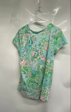 Load image into Gallery viewer, Lilly Pulitzer Womens Etta Multicolor Tropical Palm Beach Print T-Shirt Size L