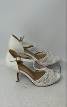 Load image into Gallery viewer, Dream Pairs Womens Amore-2 White Lace Peep Toe T-Strap D'Orsay Heels Size 6.5