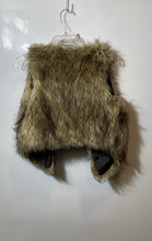 Load image into Gallery viewer, Divided By H&M Womens Brown Sleeveless Lined Open Front Fur Vest Jacket Size 8