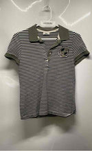 Load image into Gallery viewer, Lacoste Womens Green Striped Short Sleeve Spread Collar Polo Shirt Size 36