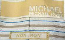 Load image into Gallery viewer, Michael Kors Mens Multicolor Striped Long Sleeve Non-Iron Dress Shirt Size 15.5