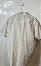 Load image into Gallery viewer, Calvin Klein Mens Gray Plaid Print Cotton Short Sleeve Button-Up Shirt Size L