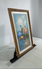 Load image into Gallery viewer, W. Zeller Signed Southwestern Pottery And Cactus Framed Art Painting