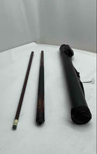 Load image into Gallery viewer, Sportcraft Black Brown Wooden Two-Piece Billiard Cue Stick With Hard Case