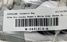 Load image into Gallery viewer, Nike Womens Air Jordan 1 Mid BQ6472-015 White Gray Basketball Shoes Size 8