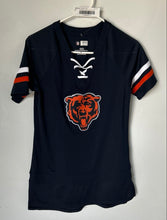 Load image into Gallery viewer, NFL Team Apparel Womens Blue Chicago Bears Short Sleeve Football T-Shirt Size S