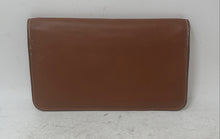 Load image into Gallery viewer, Womens Brown Leather Stitch Padded Compartment Flap Laptop Sleeve Handbag