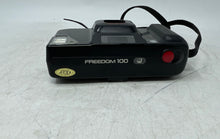 Load image into Gallery viewer, Minolta Freedom 100 Black Compact Point & Shoot 35mm Film Camera Untested