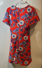 Load image into Gallery viewer, Tommy Hilfiger Womens Red Floral Round Neck Back Zip Mini Dress Size 4