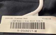 Load image into Gallery viewer, H&M Mens Blue Long Sleeve Collared Pockets Shaket Size Small
