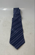 Load image into Gallery viewer, Armani Collezioni Mens Blue Striped Silk Adjustable Pointed Tie One Size