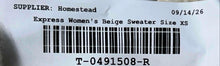 Load image into Gallery viewer, Express Womens Beige Balloon Sleeve Turtleneck Ribbed Hem Pullover Sweater Sz XS