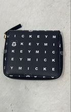 Load image into Gallery viewer, Disney Womens Black Mickey Mouse Zipped Pocket Card Slots Zip-Around Wallet